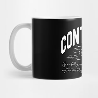 Contender, Motivational T-shirt Design. Mug